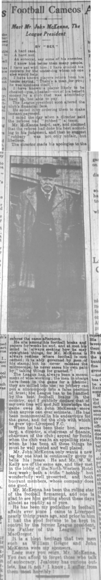 Football Cameos - 8 November 1930